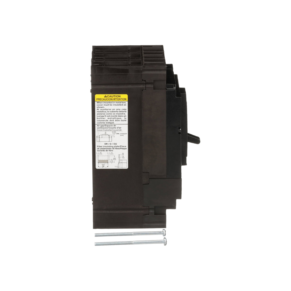 Interruptor termomagnético PowerPacT H, de 80A, 3 polos, 35kA a 600V, I-Line Schneider Electric HGL36080