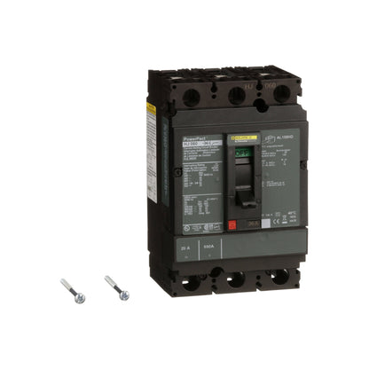 Interruptor termomagnético PowerPacT H, de 20A, 3 polos, 65kA a 600V, I-Line Schneider Electric HJL36020