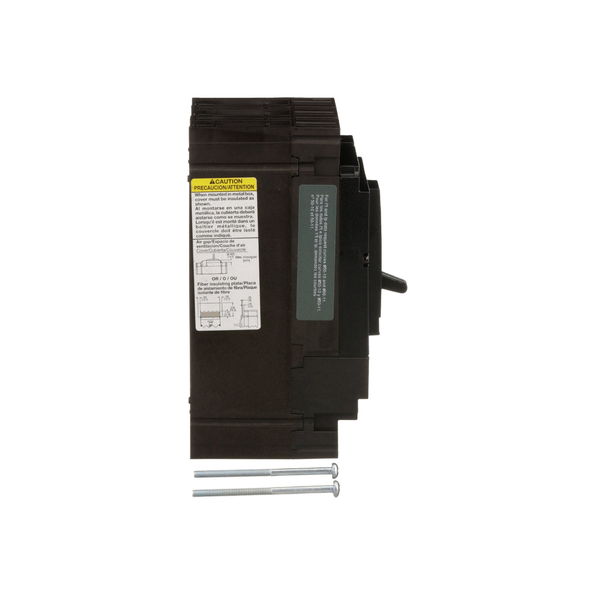 Interruptor termomagnético PowerPacT H, de 20A, 3 polos, 65kA a 600V, I-Line Schneider Electric HJL36020