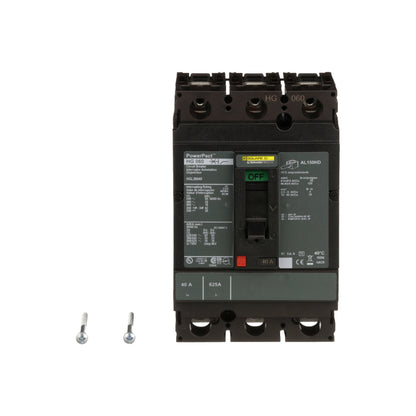 Interruptor termomagnético PowerPacT H, de 40A, 3 polos, 65kA a 600V, I-Line Schneider Electric HJL36040