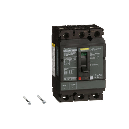 Interruptor termomagnético PowerPacT H, de 60A, 3 polos, 25kA a 600V, I-Line Schneider Electric HJL36060