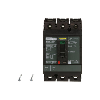 Interruptor termomagnético PowerPacT H, de 60A, 3 polos, 25kA a 600V, I-Line Schneider Electric HJL36060