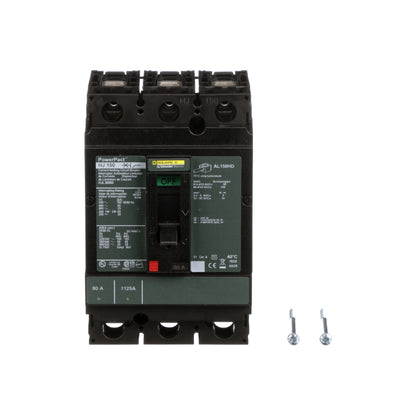 Interruptor termomagnético PowerPacT H, de 80A, 3 polos, 65kA a 600V, I-Line Schneider Electric HJL36080