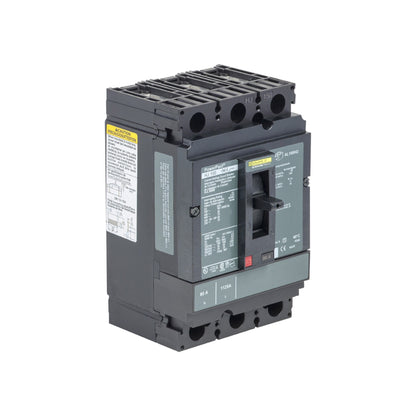 Interruptor termomagnético PowerPacT H, de 125A, 3 polos, 65kA a 600V, I-Line Schneider Electric HJL36125