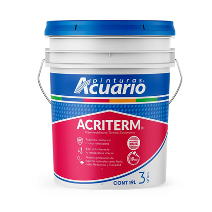 Impermeabilizante Acriterm 3 años 19 Lts Terracota Acuario