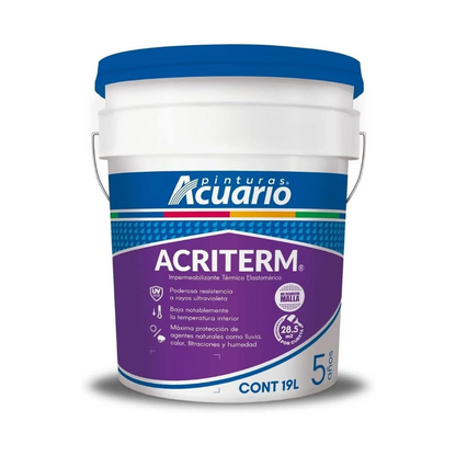 Impermeabilizante Acriterm 5 años 19 Lts Terracota Acuario