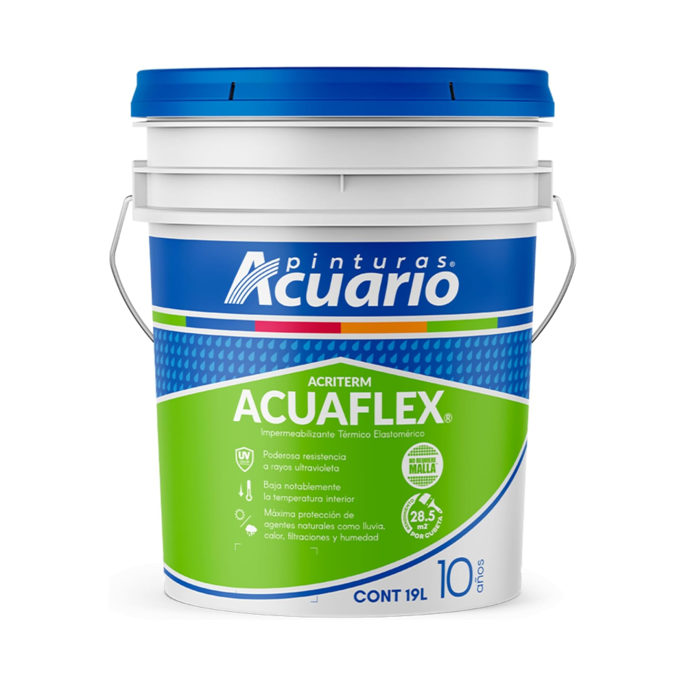 Impermeabilizante Acriterm Acuaflex 10 Años 19 Lts Terracota Acuario