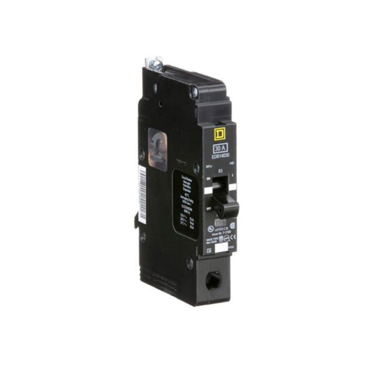 Interruptor Atornillable Marco E 1P 30A 277 Vca 18/25kA Square D Schnieder Electric EDB14030