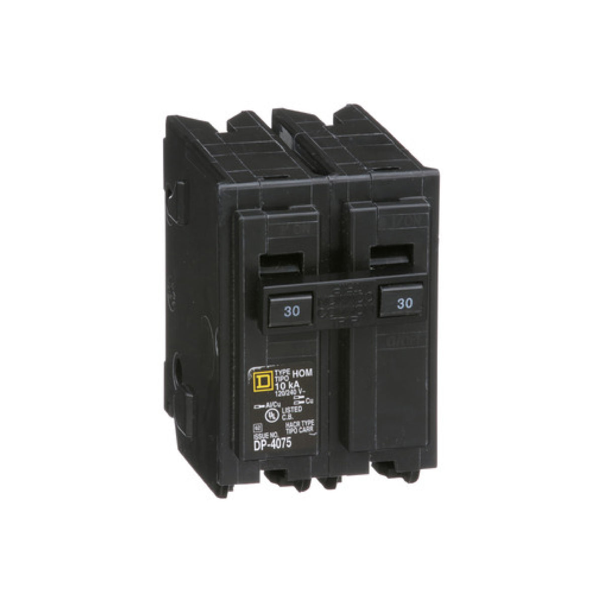 Interruptor Enchufable Homeline 2 Polos 30 A Square D Schneider Electric HOM230