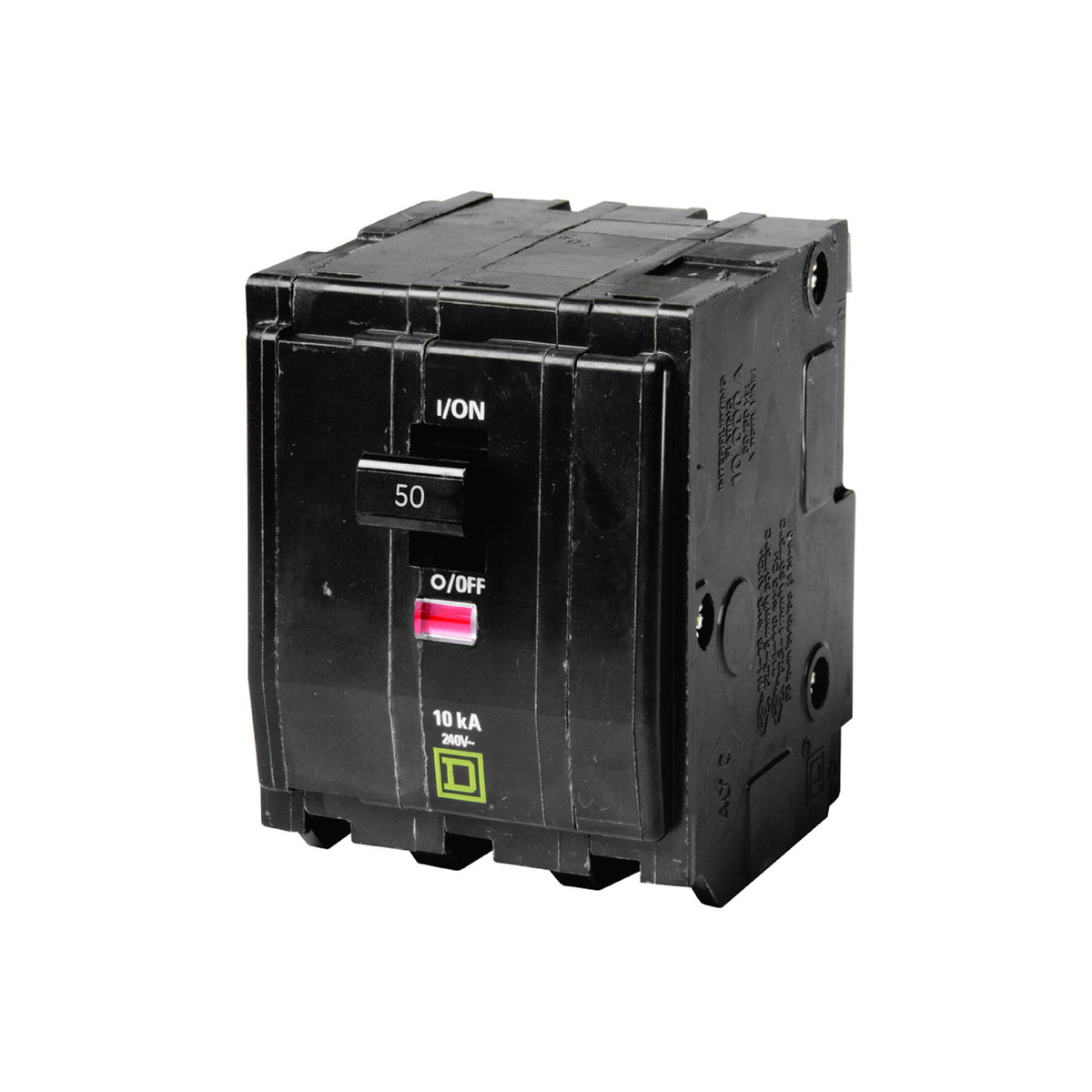 Interruptor Termomagnético 3 Polos 50 A Square D Enchufable Schneider Electric QO350