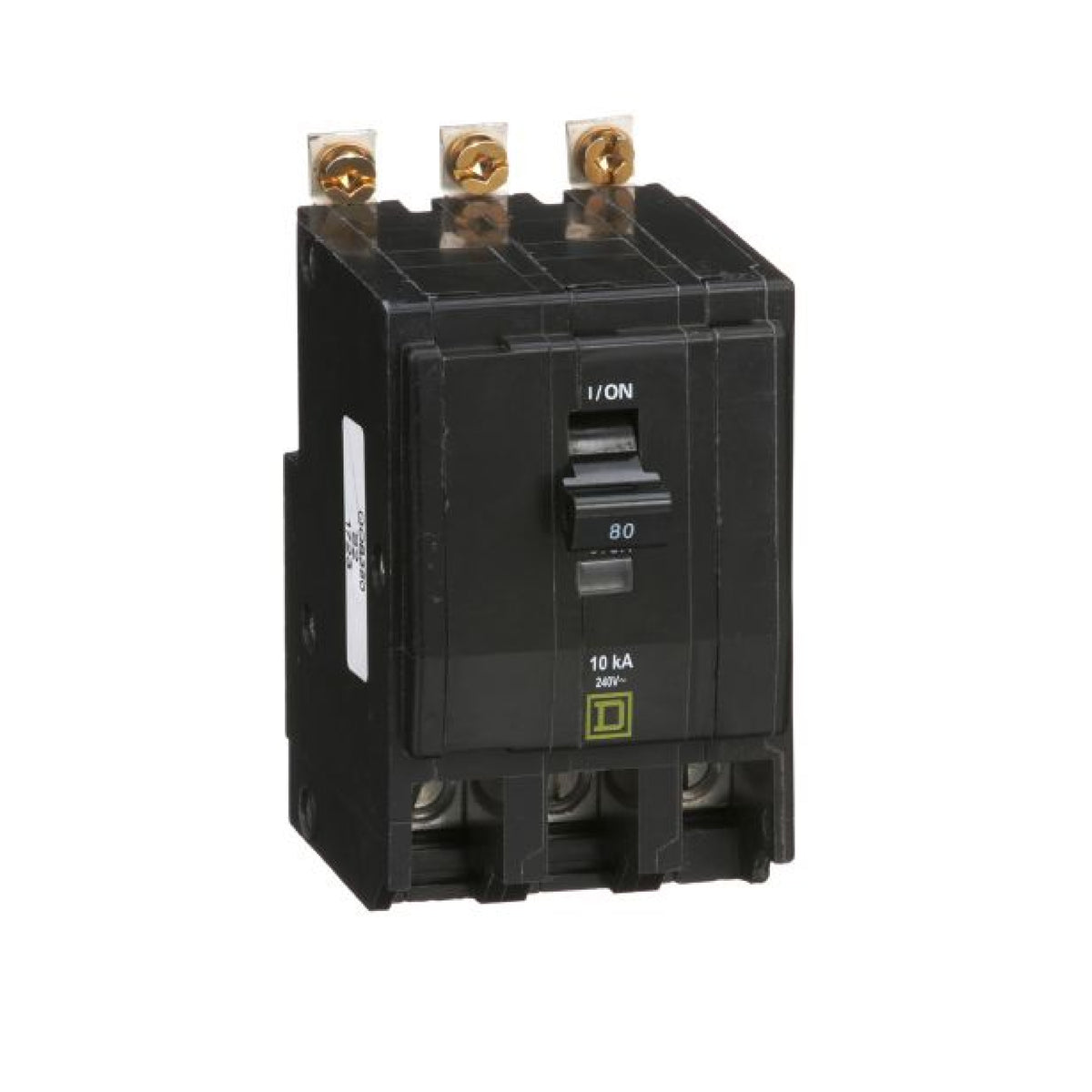 Interruptor Termomagnético 3 Polos 80 A Square D Atornillable Schneider Electric QOB380