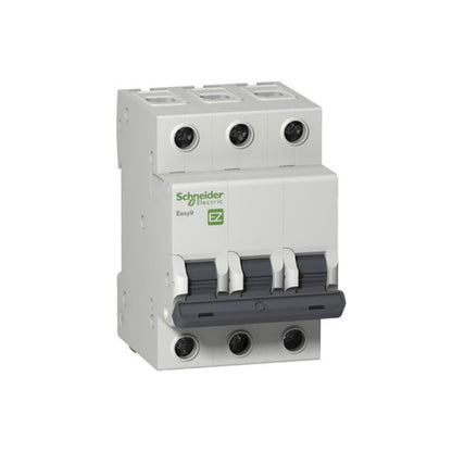 Interruptor Termomagnético Easy9 3 Polos 25 A Curva C Riel Din Schneider Electric EZ9F56325