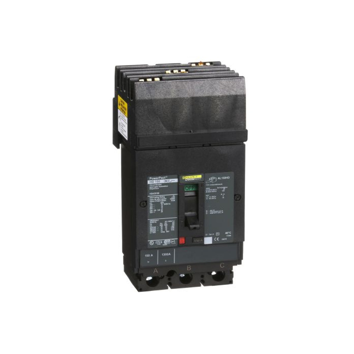 Interruptor Termomagnético Power Pact H 3P 150 A I-Line Schneider Electric HDA36150