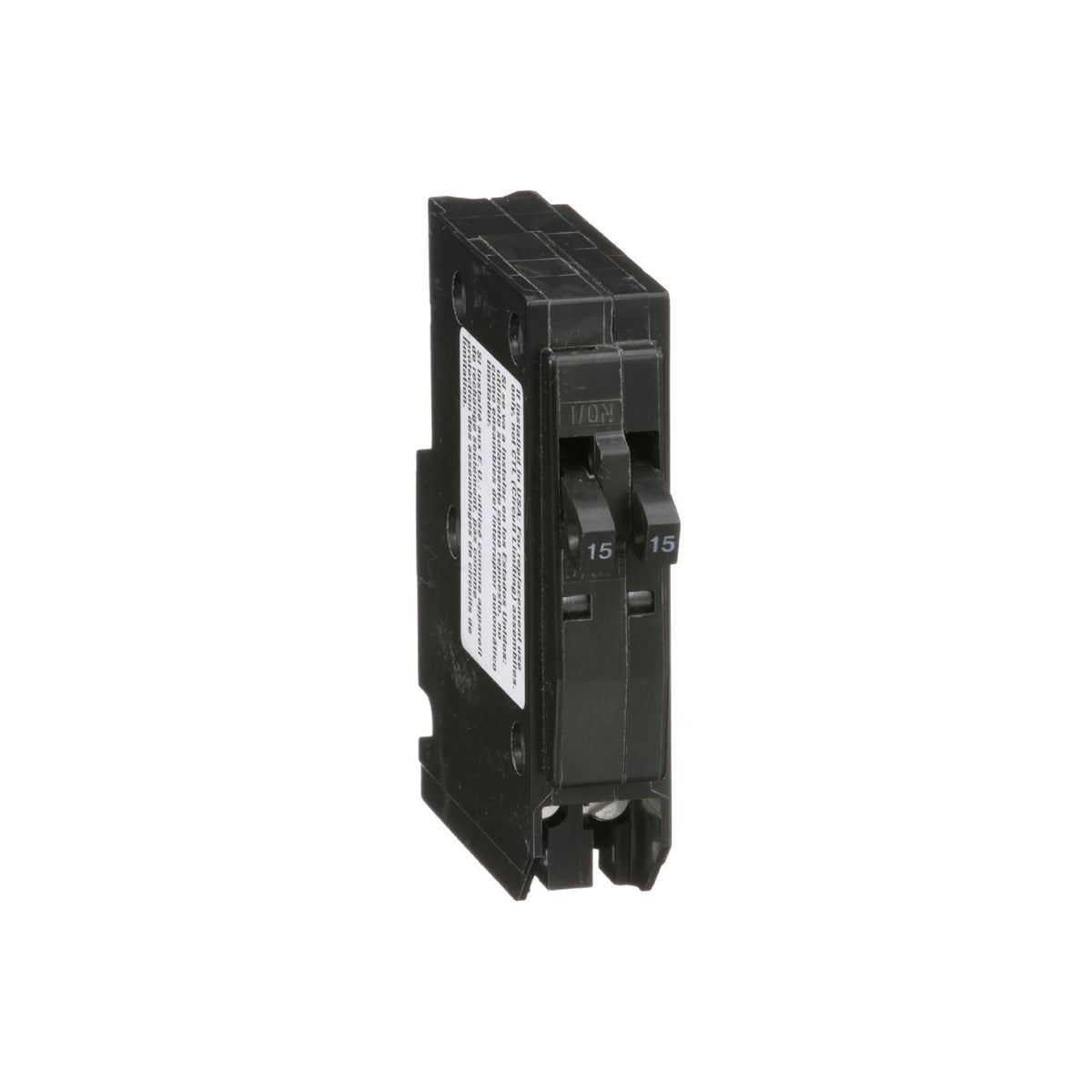 Interruptor Termomagnético Tandem 1 Polos 15/15 A Enchufable Schneider Electric QO1515