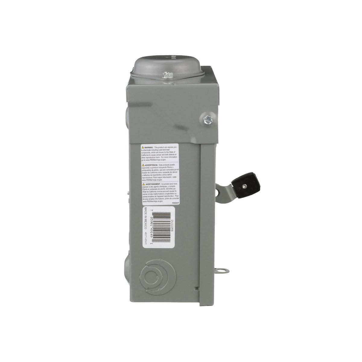Interruptor de Seguridad sin Porta Fusibles 2 Polos 60 A NEMA 3R Square D Schneider Electric DU222RB