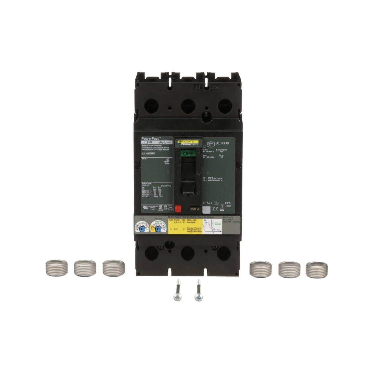 J 65 kA 3 P 250A Mcp Schneider Electric JJL36250M75