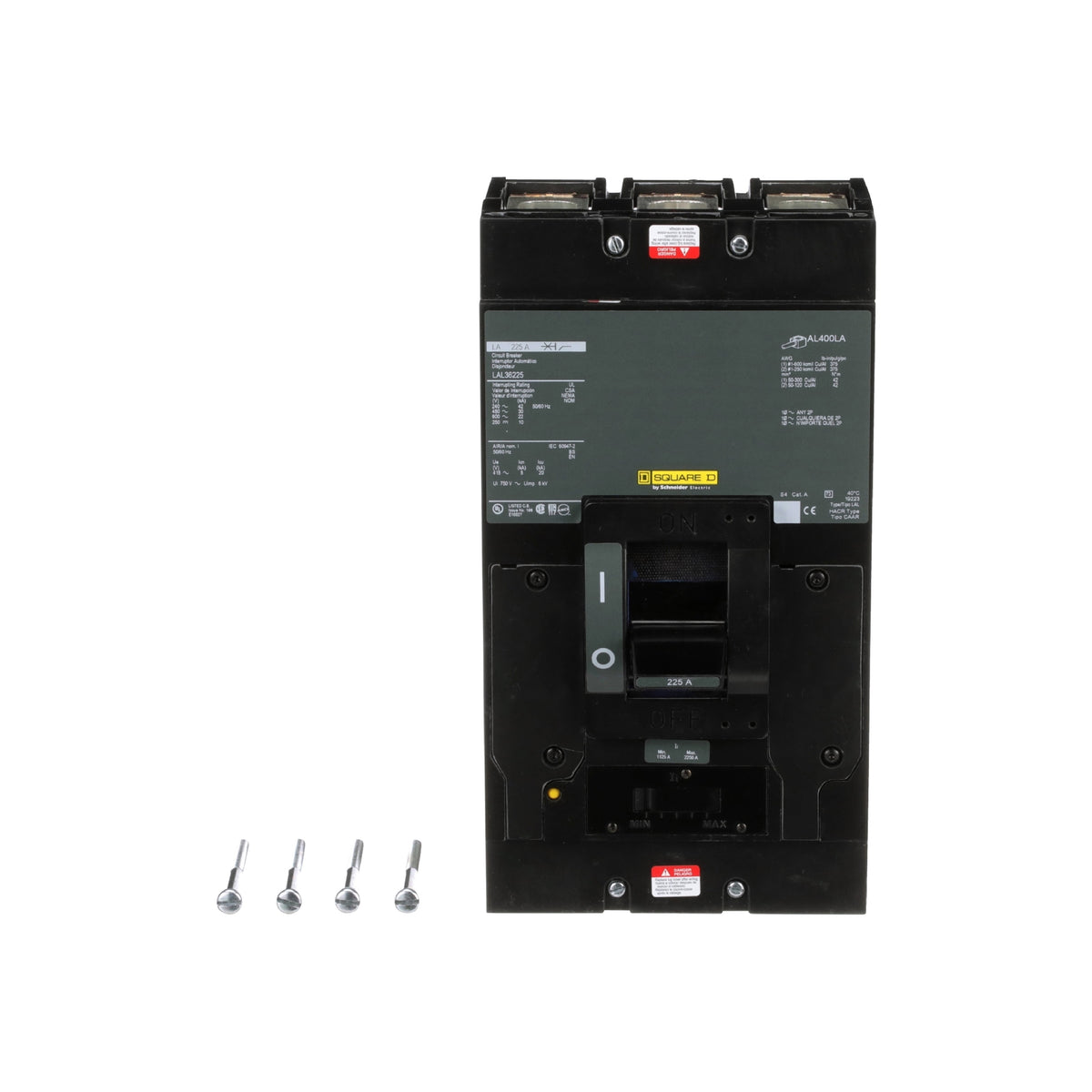 L 3 P 600V 225A Zapatas Schneider Electric LAL36225