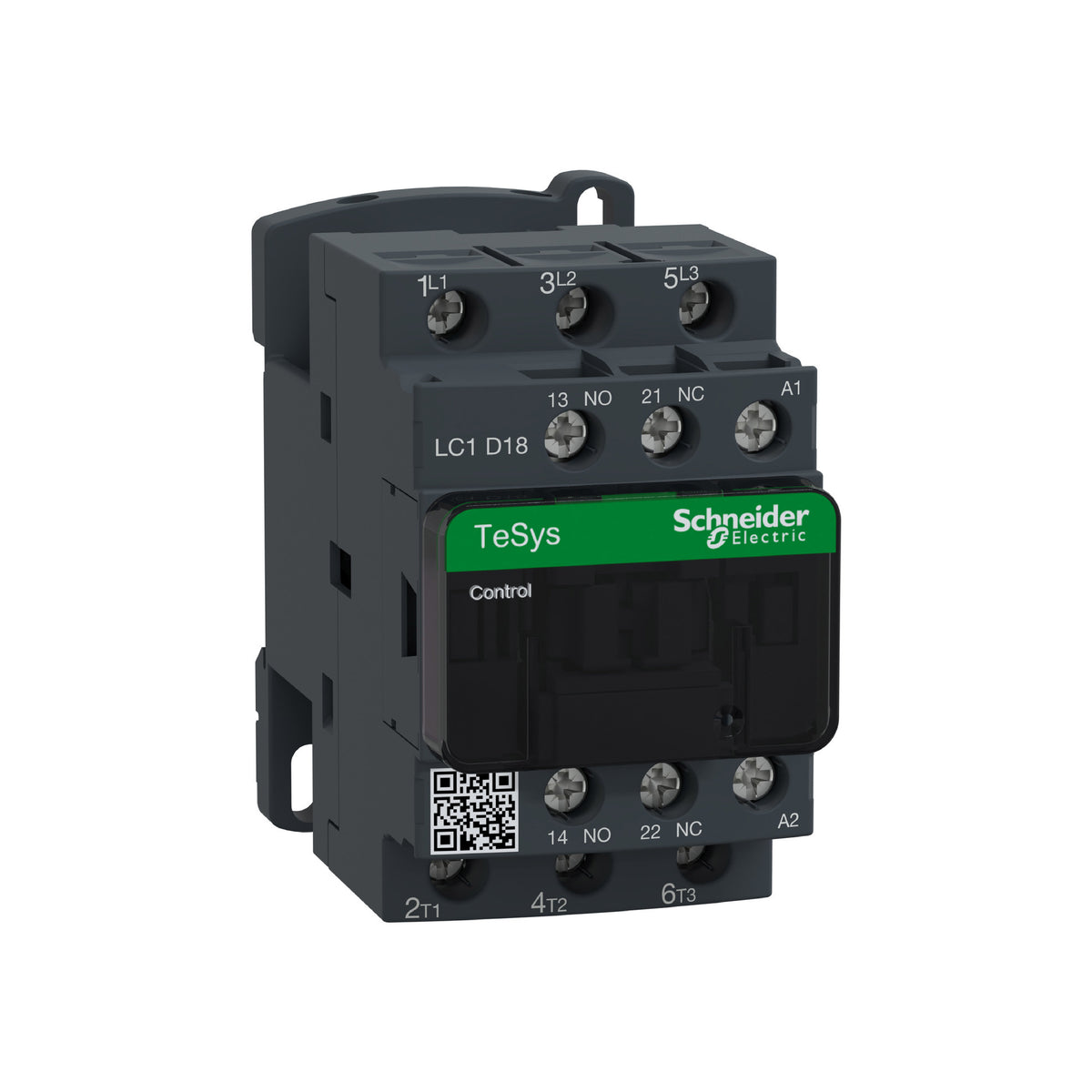 Tesys D-Contactor-3 P AC-3-<=440 V 18 A-Bobina 24 V CA Schneider Electric LC1D18B7