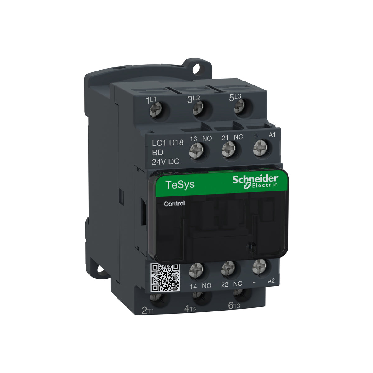 Tesys D-Contactor-3 P AC-3-<=440 V 18 A-Bobina 24 Vcd-Antip Schneider Electric LC1D18BD