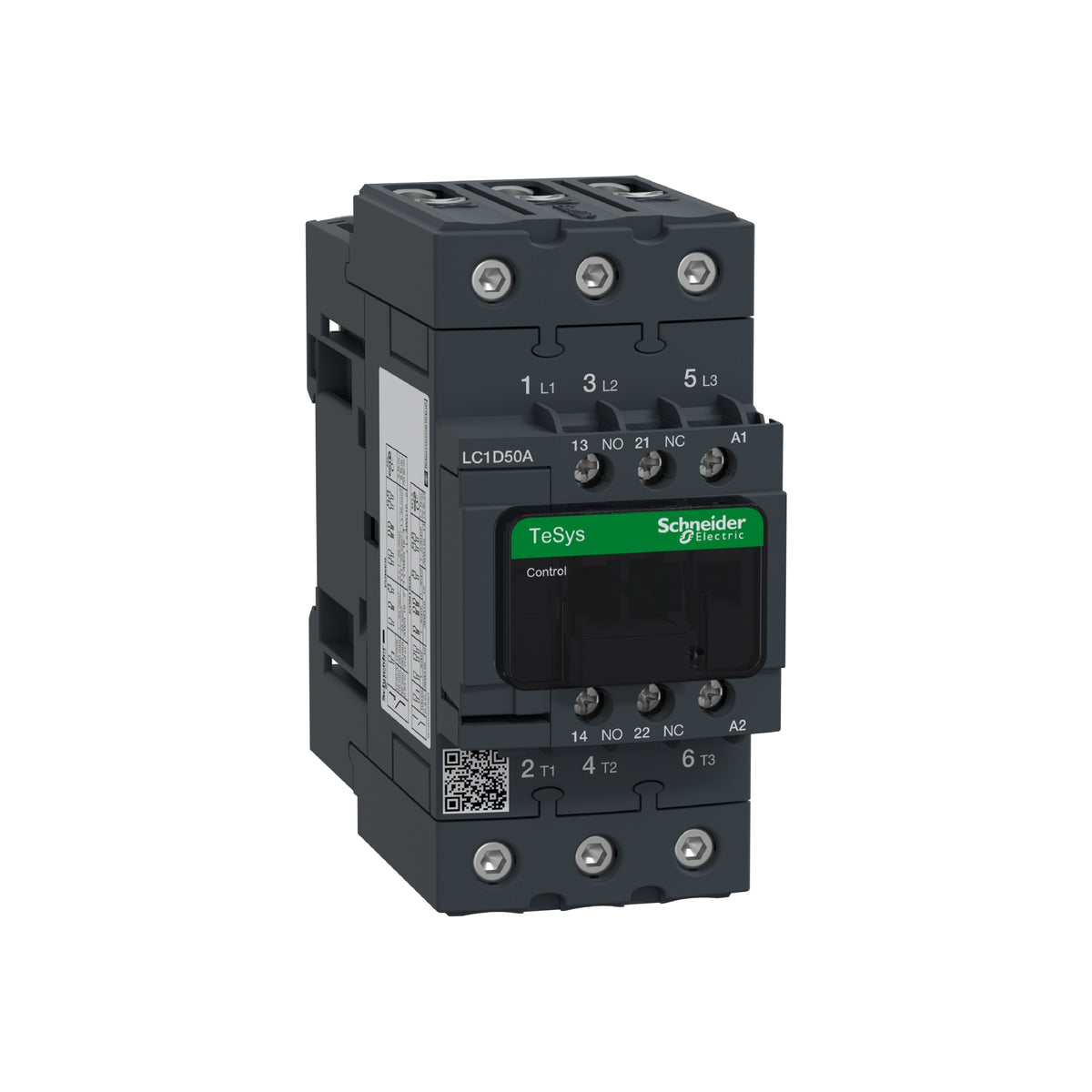 Contactor Tesysd de 50A, 440V, 3 Polos, 3 Fases, Bobina de 110V Schneider Electric LC1D50AF7