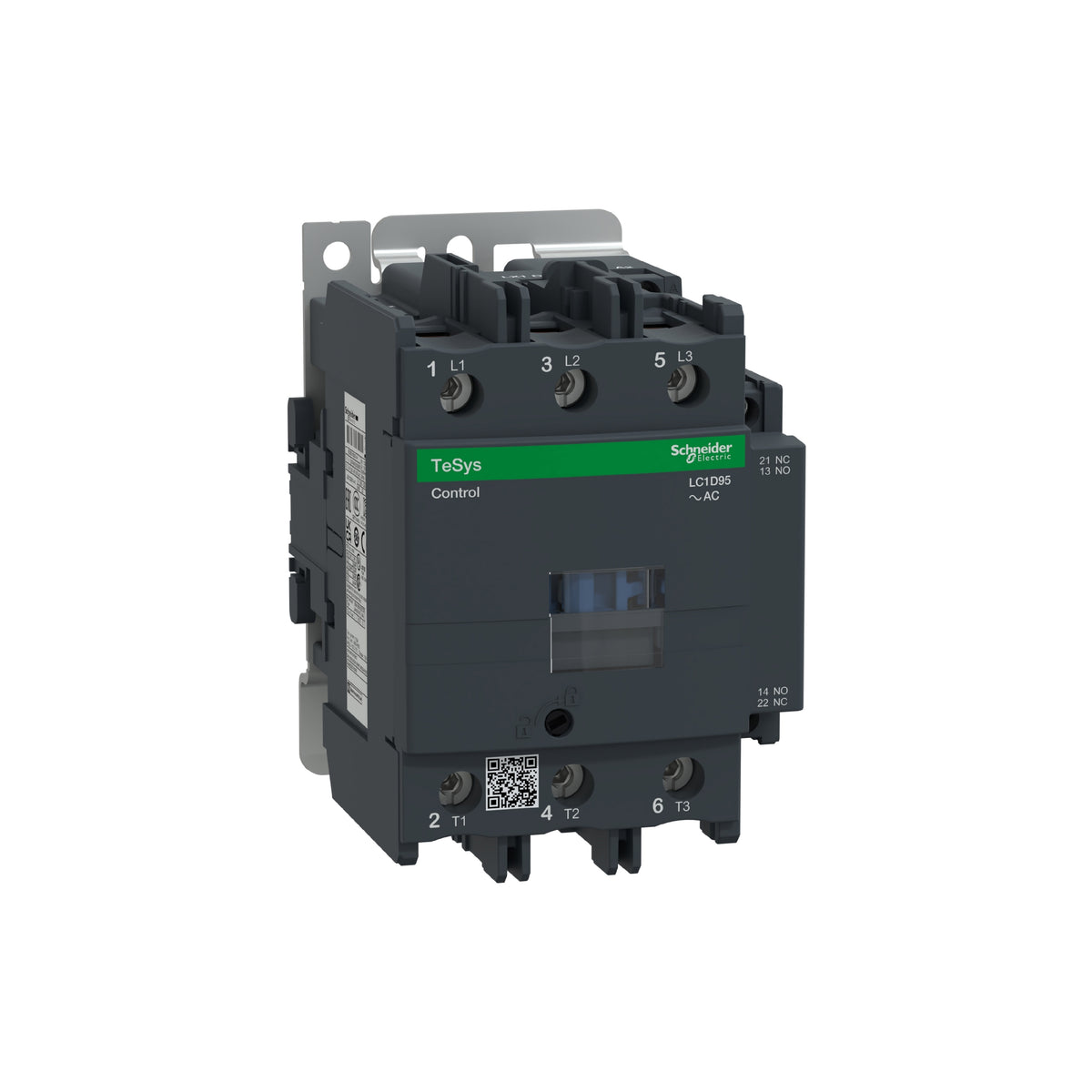 Contactor Tesysd de 95A, 440V, 3 Polos, 3 Fases, Bobina de 110V Schneider Electric LC1D95F7