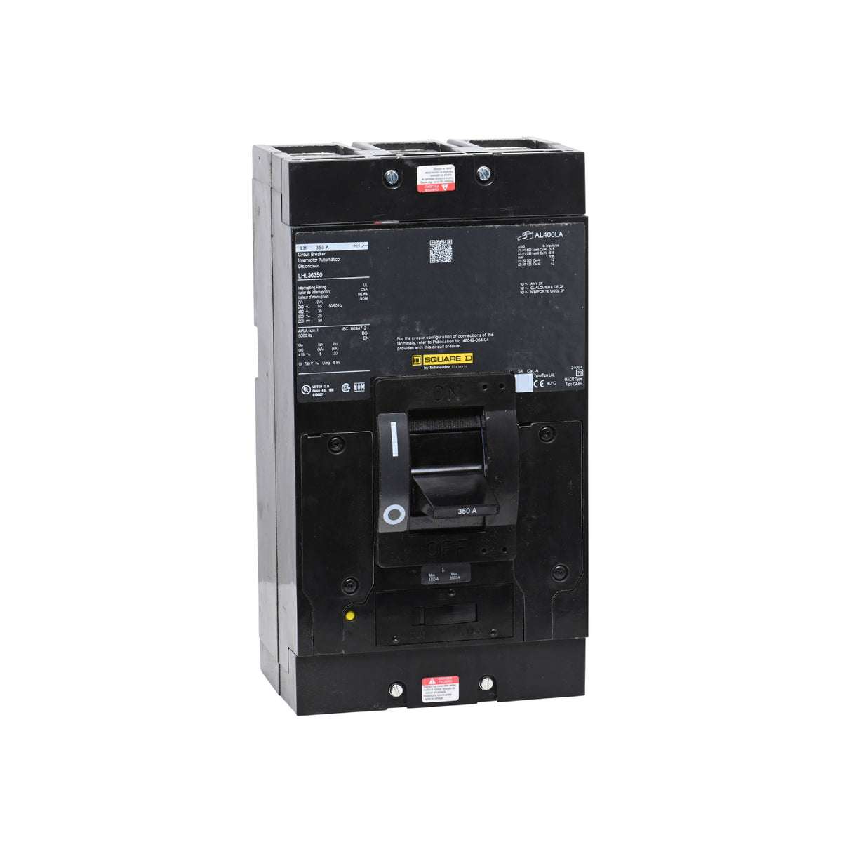L 3 P 600V 350A Zapatas Schneider Electric LHL36350