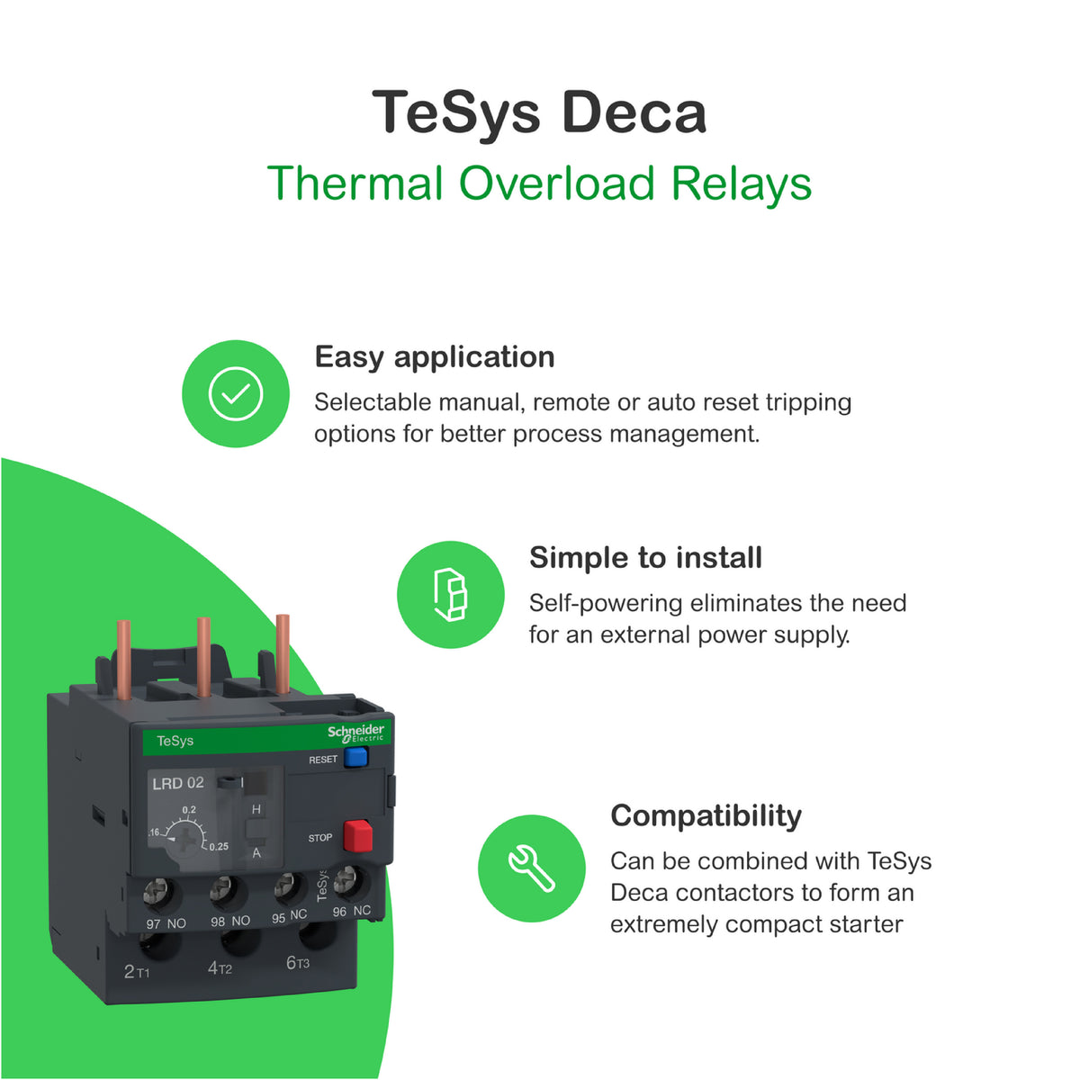 Tesys D-Relevador S de Protección Térmica-16...24 A-Clase 10A Schneider Electric LRD22