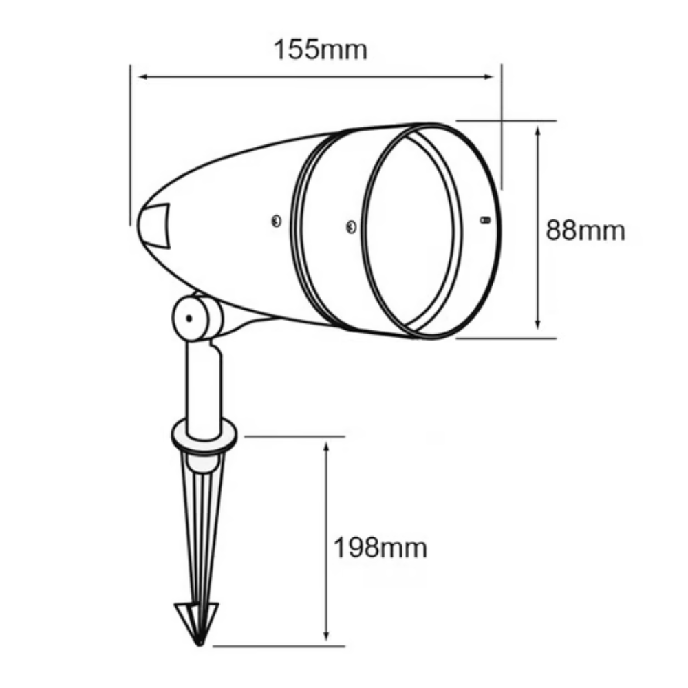 Lámpara de Jardin  Base E27 50W Café Baco Tecnolite
