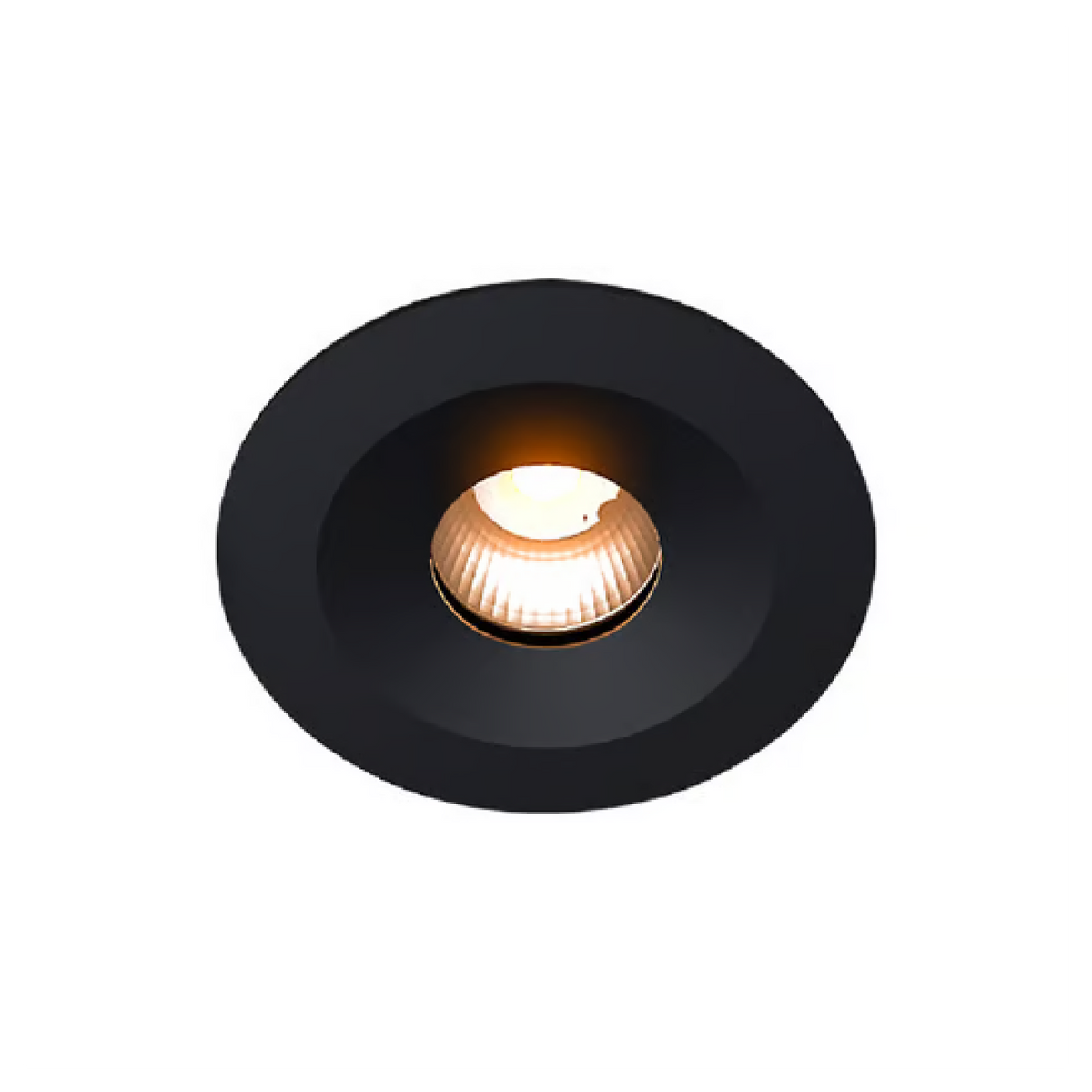 Lámpara de Techo LED Downlight 9W Luz Cálida Negro Tecnolite