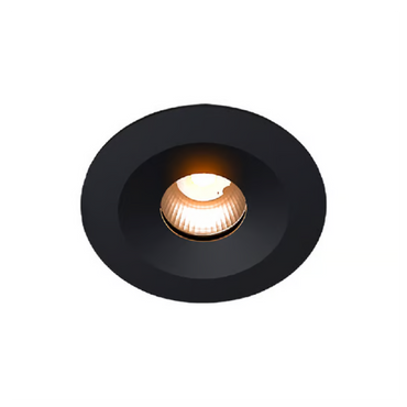 Lámpara de Techo LED Downlight 9W Luz Cálida Negro Tecnolite