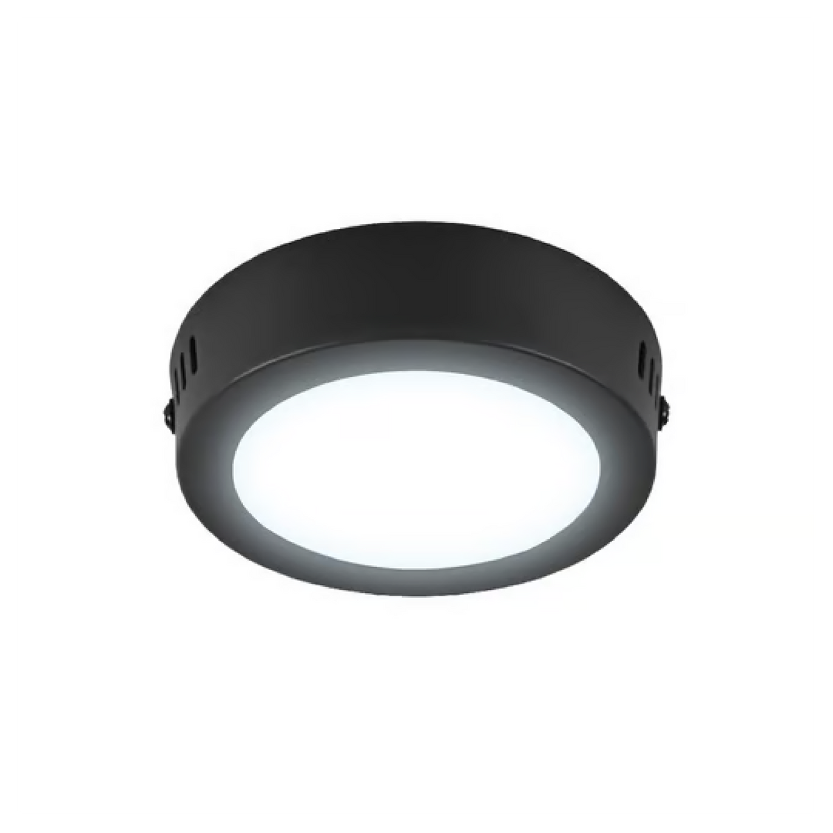 Lámpara de Techo LED Tipo Plafón Luz Fría 6W Negro Tecnolite