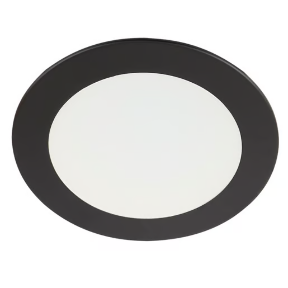 Lámpara de techo LED Empotrable para interior Luz Cálida 11W Negro Tecnolite