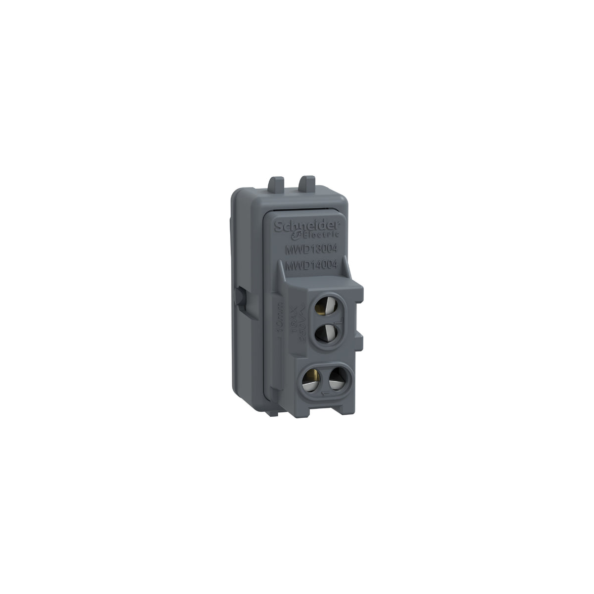 Pulsador Marisio Genesis, 16A, 250V, 1 Módulo, Negro Schneider Electric MWD72067