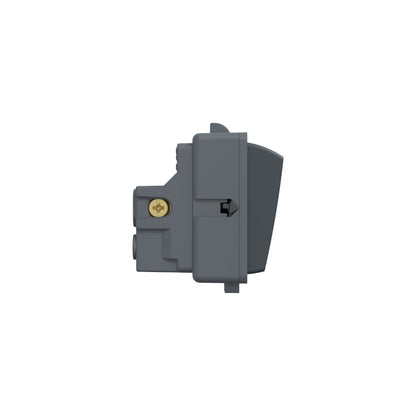 Pulsador Marisio Genesis, 16A, 250V, 1 Módulo, Negro Schneider Electric MWD72067