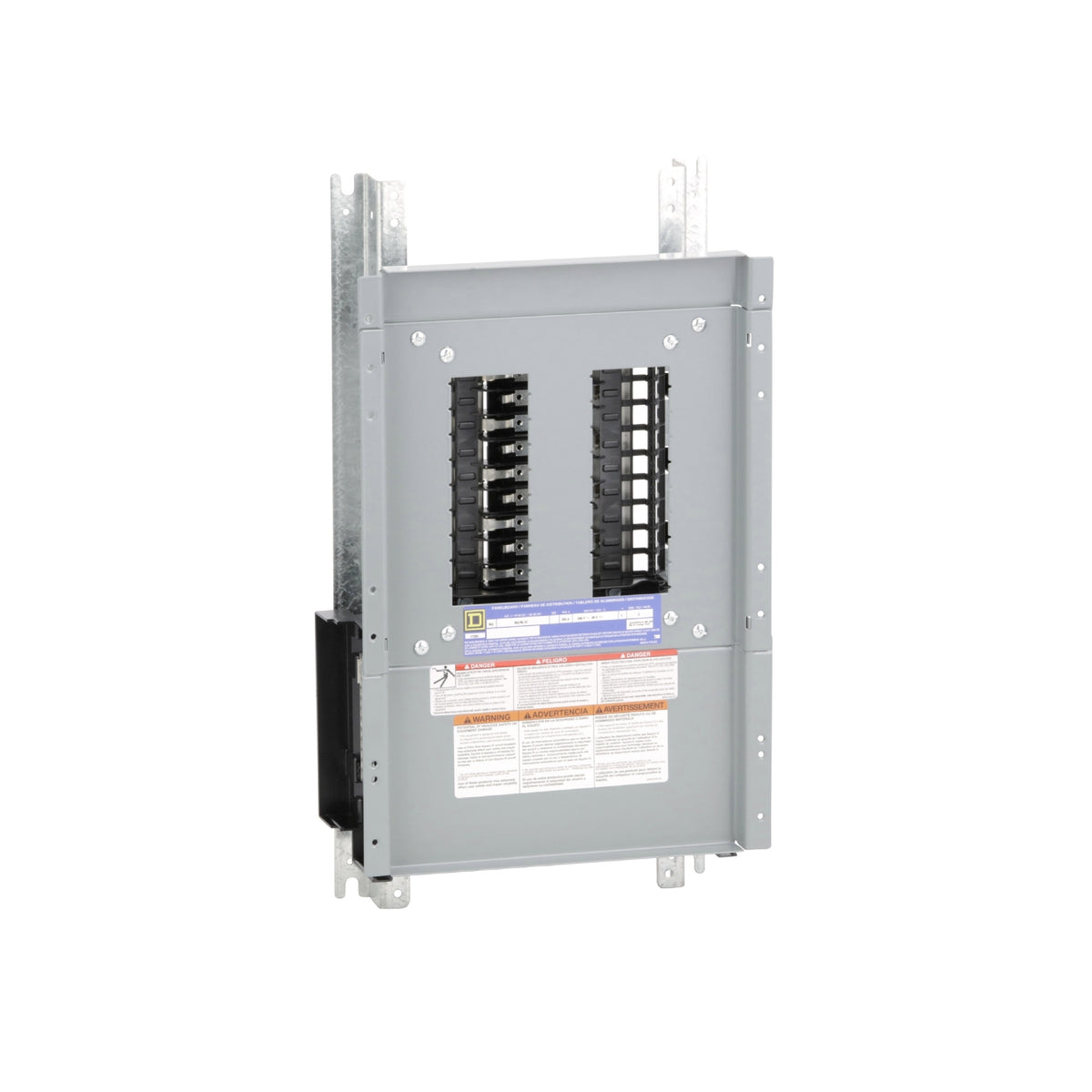 Interior de Tablero NQ Square D de Zapatas Principales 100 A 1F 3H 18 Polos Schneider Electric NQ18L1C