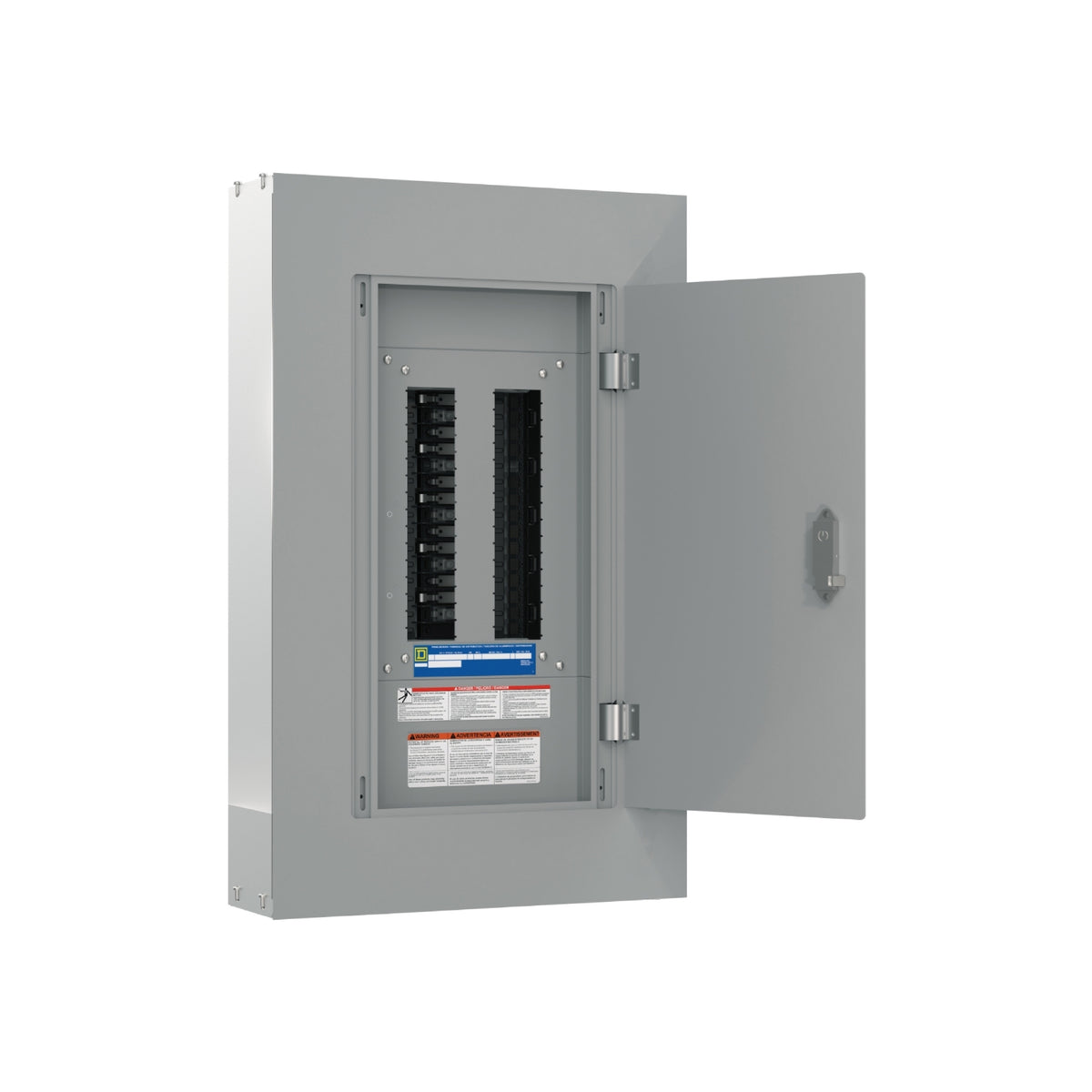 Nq Panelboard 100A, 3 F, 4 H, 30 Circuitos, Zapatas Principales., Montaje Sobreponer, 20 IN Schneider Electric NQ304L100S