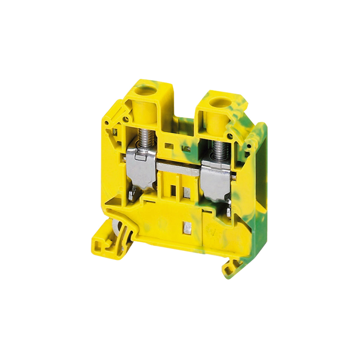 Gabinete Eléctrico, Bornera de Tierra-16 mm² 101A Nivel Único 1x1 Tornillo-Amarillo Verdoso Schneider Electric NSYTRV162PE