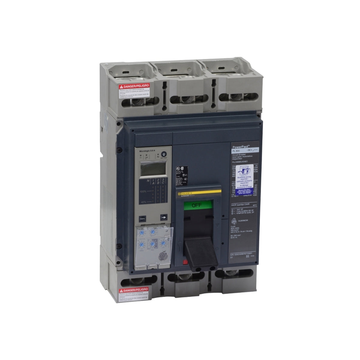 P 65 kA 3 P 600V 800A Schneider Electric PJL36080U44A