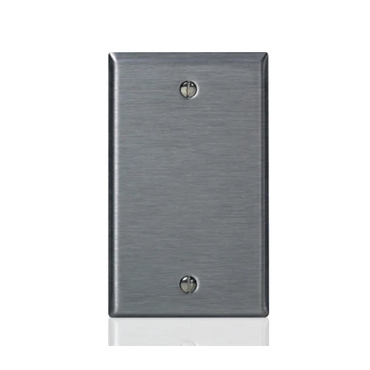 Placa Ciega Acero Inoxidable Leviton