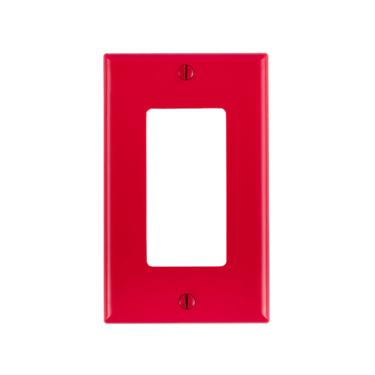 Placa Plástica Roja Decora Leviton
