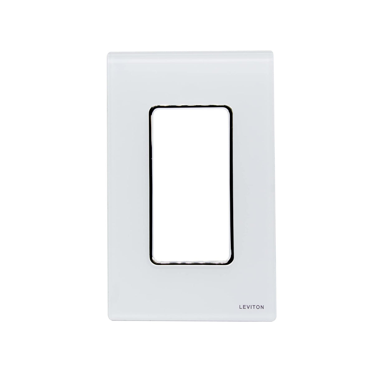 Placa de Cristal Blanco para accesorios Decora Leviton