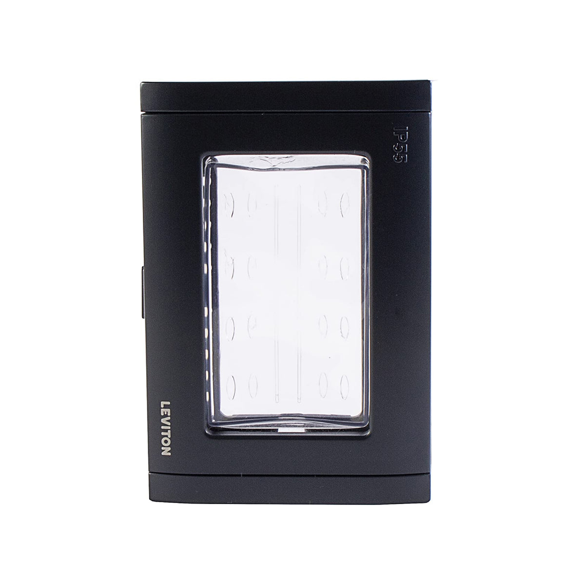 Placa para Intemperie de 3 Módulos Negro Mate Stalo & Kristalo Leviton