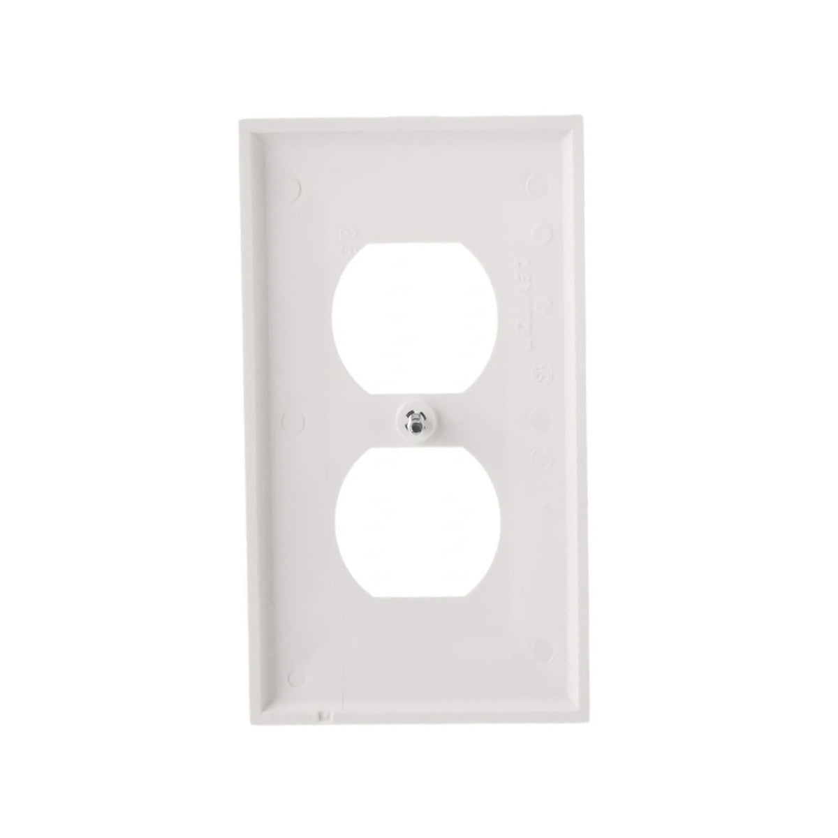 Placa de Nylon para Contacto Dúplex Blanco Leviton