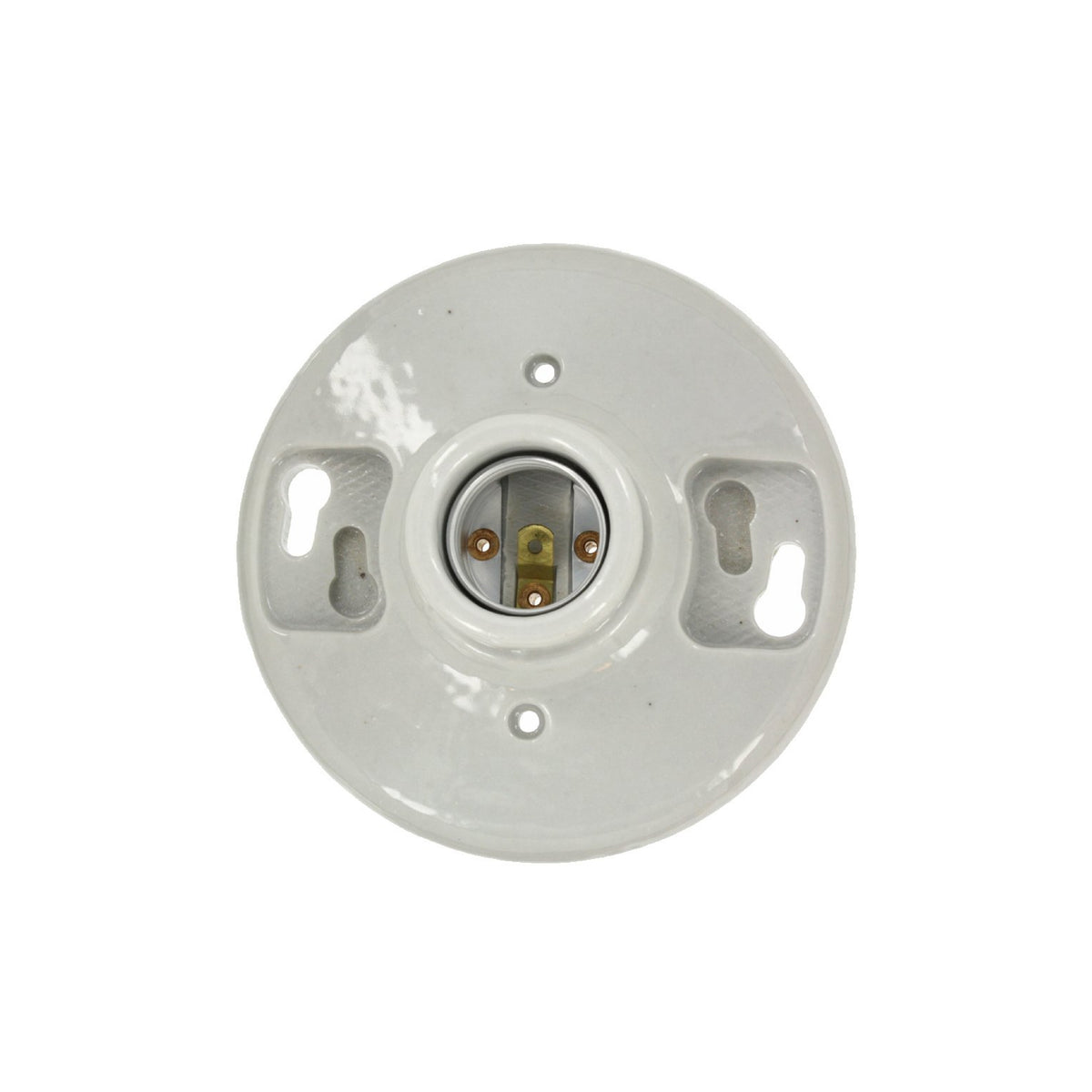 Base Portalámpara Porcelana E26 Blanco Leviton