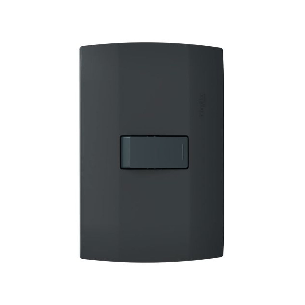 Placa Armada con Apagador Sencillo color Negro 16A Marisio Schneider Electric MWD62017