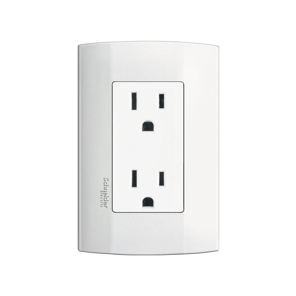 Placa Armada con Contacto Dúplex 2P+T 15A color Blanco Marisio Schneider Electric MWD131317544