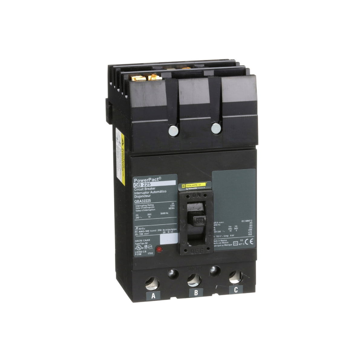 Marco Q 3 P 240V 225A Il Schneider Electric QBA32225