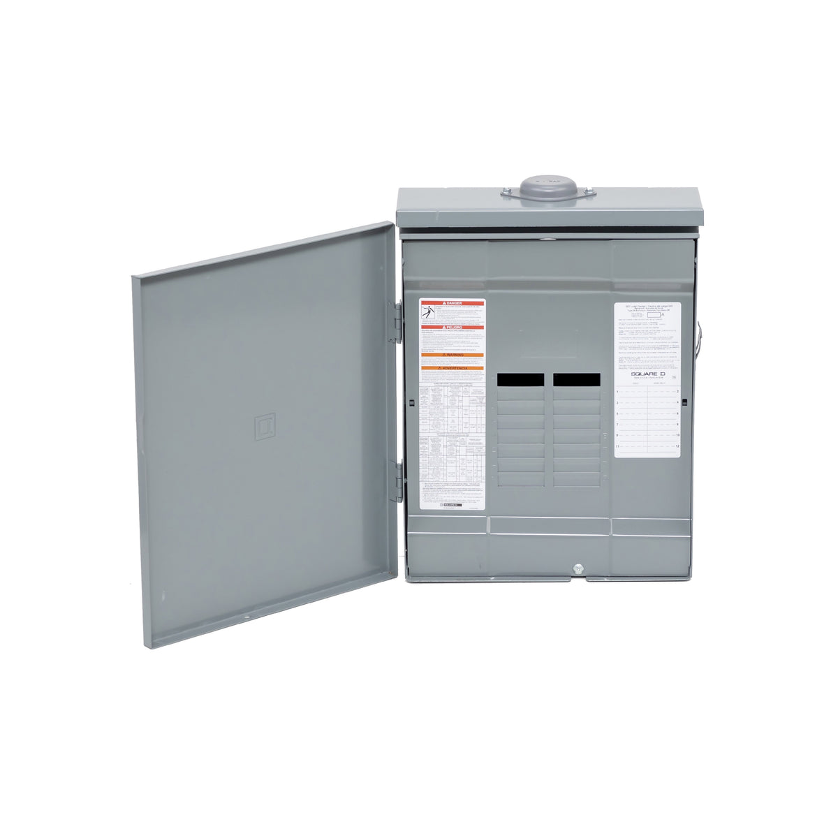 Centro de Carga QO Square D 125A 1F 12P NEMA 3R con Barra a Tierra y Neutro Schnieder Electric QO112L125PGRB