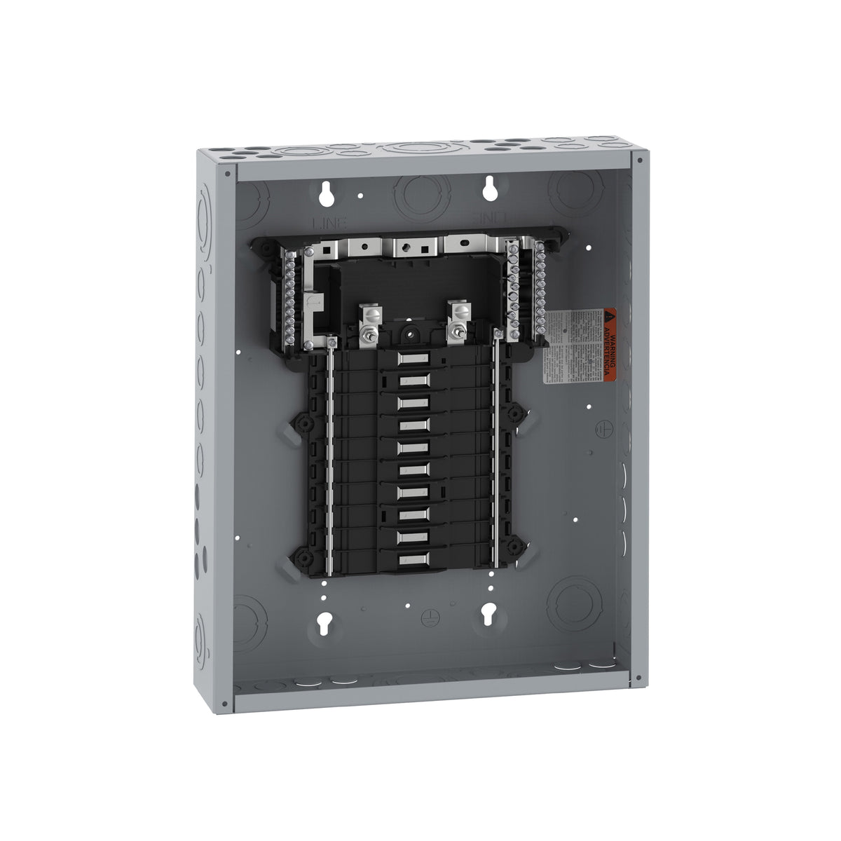 Centro de Carga QO Square D 125A 1F 20P NEMA1 con Barra a Tierra y Neutro Schnieder Electric QO120L125PG