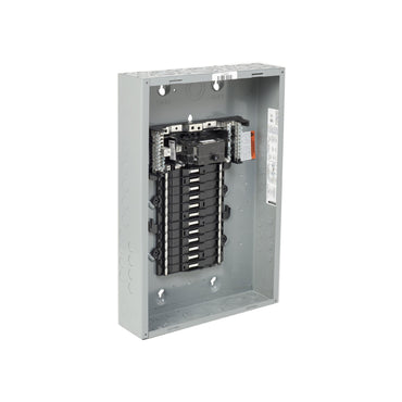 Centro de Carga QO Interruptor Principal 100 A, 1 F, 3H 24 Espacios, NEMA1, Pon Schneider Electric QO124M100P